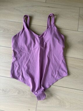 NWT lululemon align athletica Mauve V-Neck Tank Bodysuit